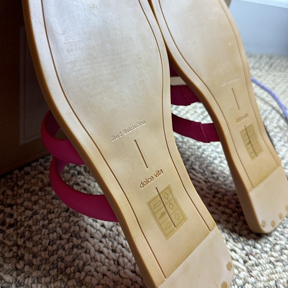 NWOT • Dolce Vita • Nixia 🩷 Magenta Stella • Size 8 • Cozy, flat slides! 😍 - Picture 11 of 12